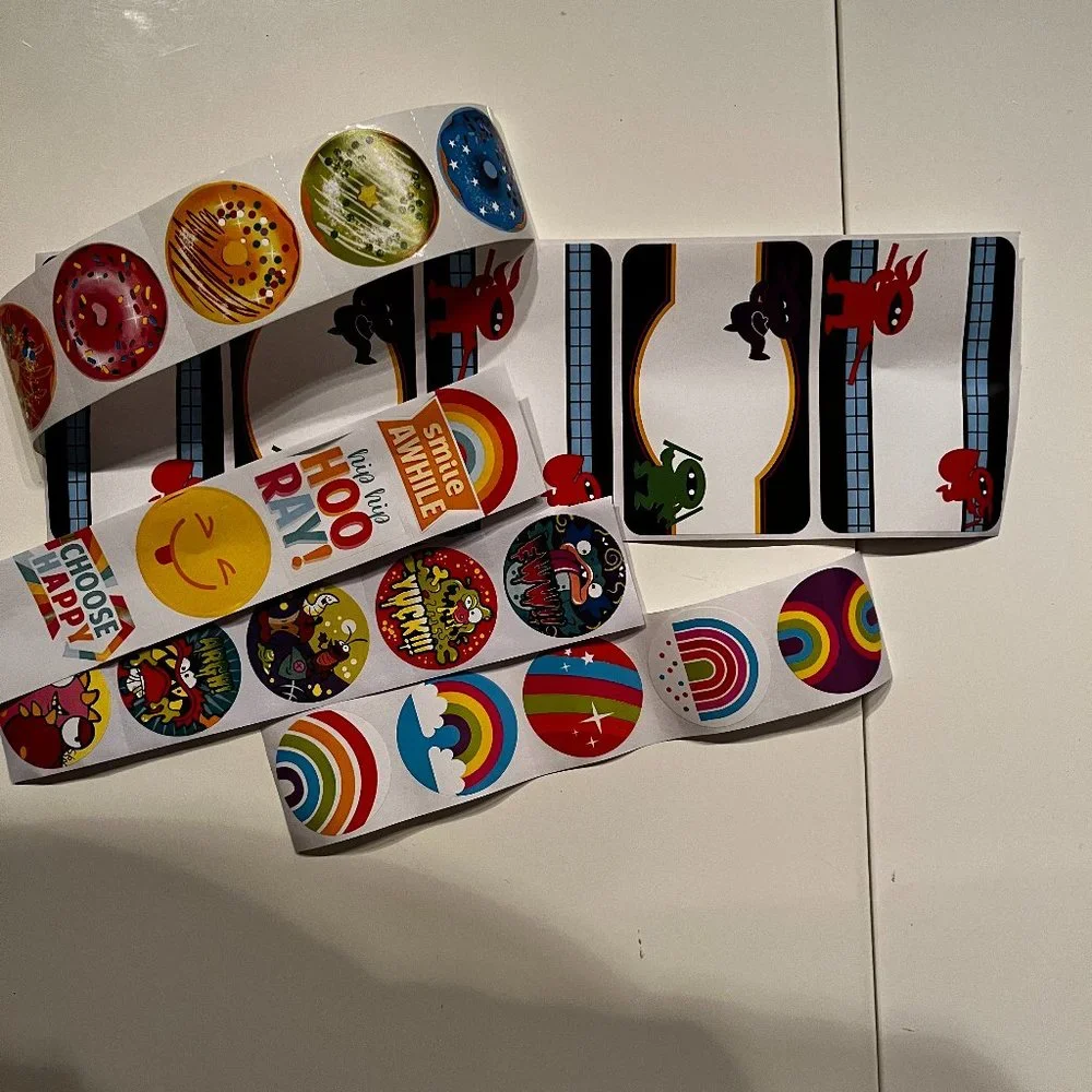 Stickers -- An Assortment -- Rainbows, Donuts, Gross‎ and Ninja (p/s/x)